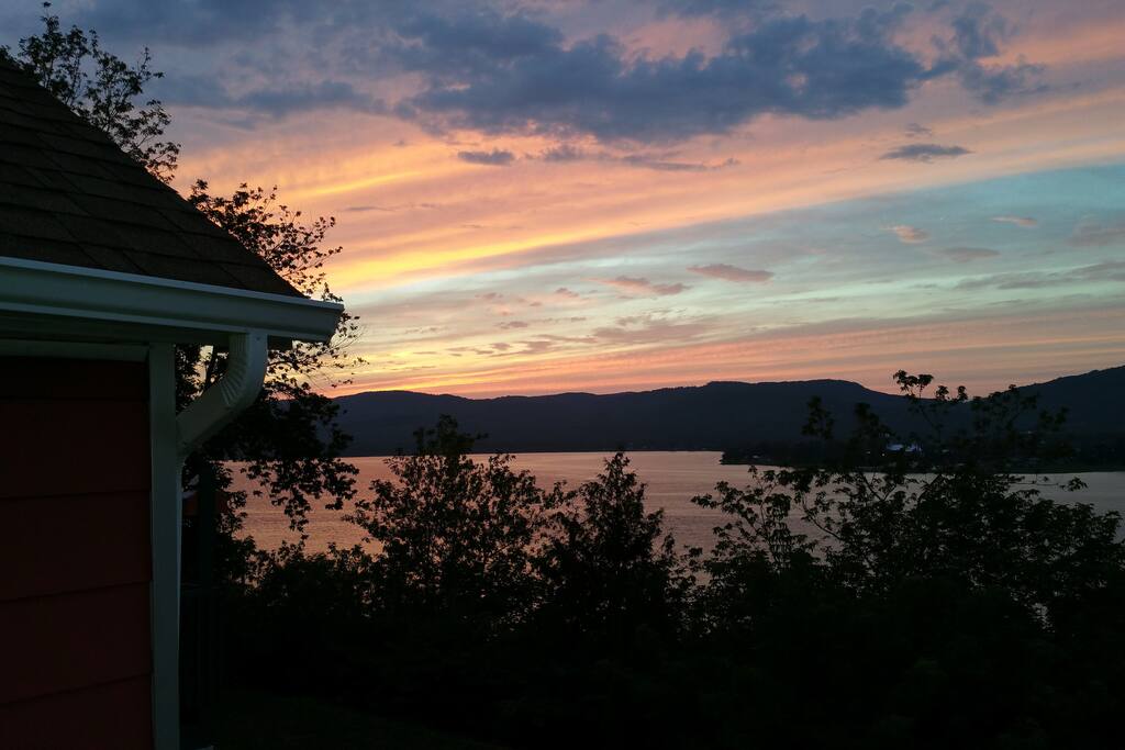 Sunset from the deck