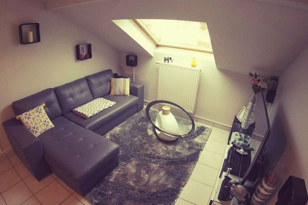 Canapé-Lit, Grande télé, Home cinéma