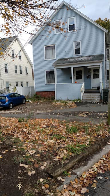 the outside of the 2 family house