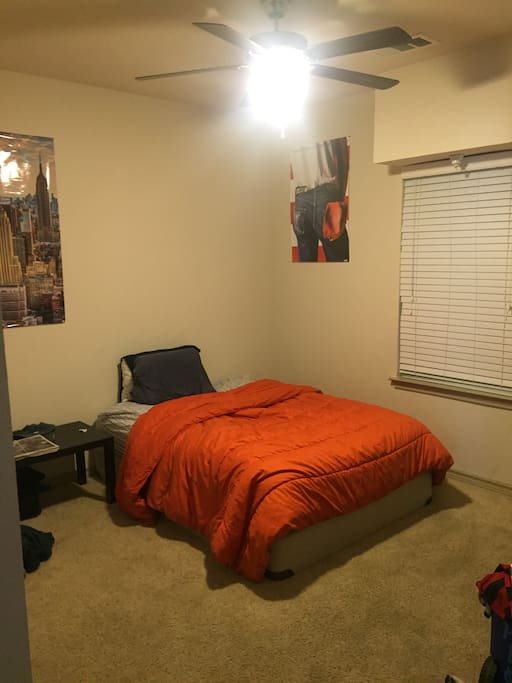 1 Bedroom. Comes with half a bathroom.