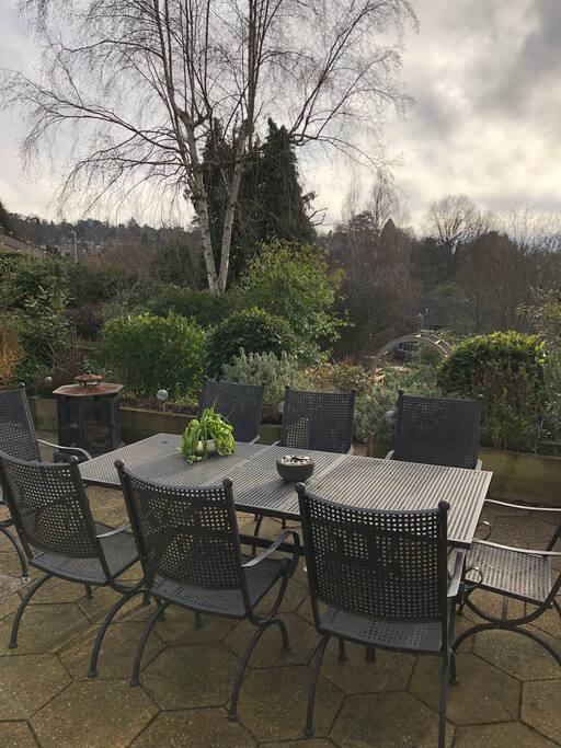 Dinning on the terrace