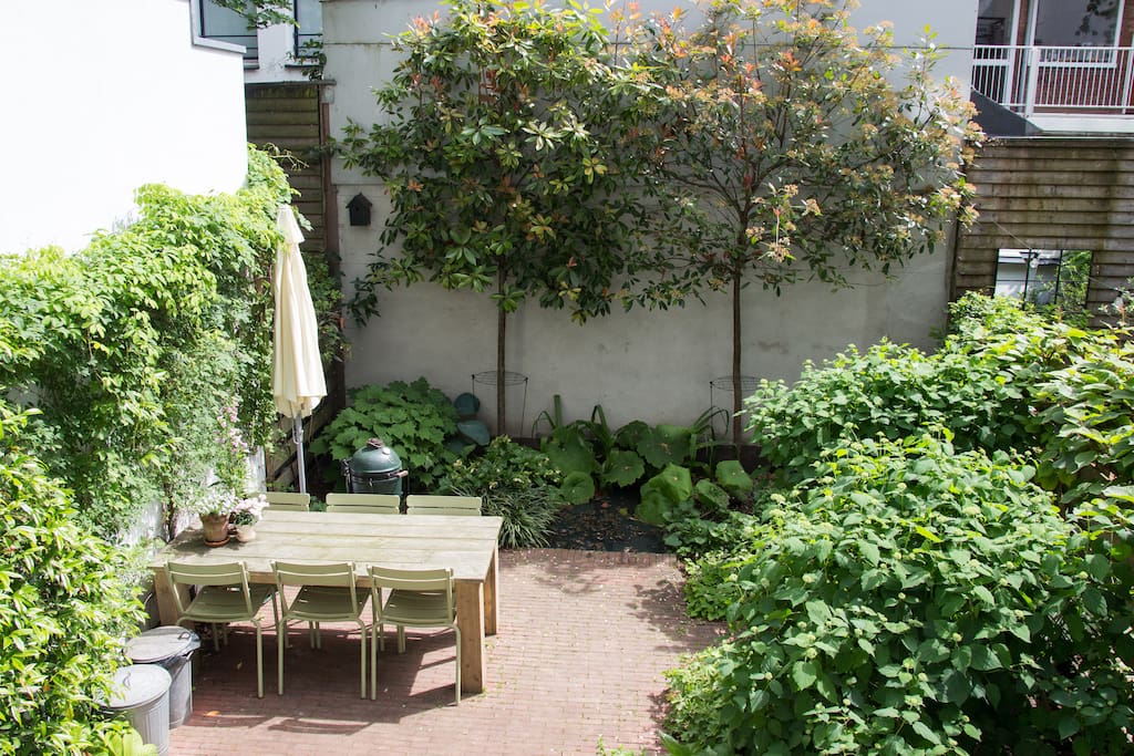 Have diner in our lush city garden