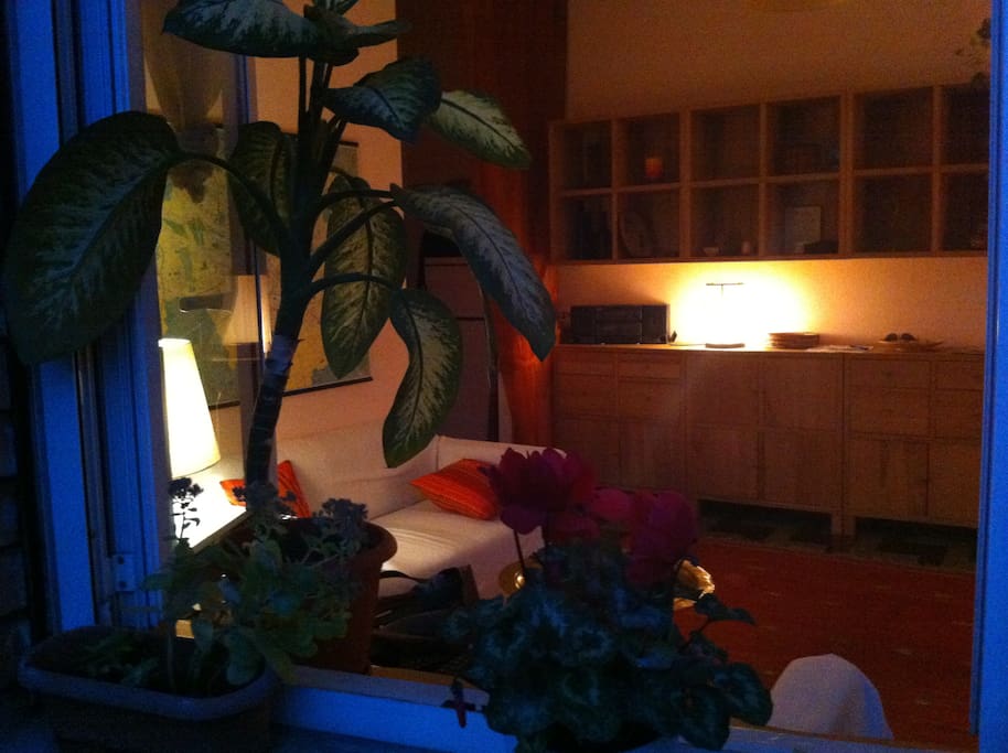 Soggiorno di sera/Living by night