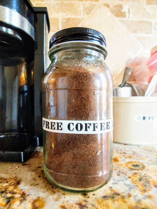 Coffee on the house! Always a local brand, always delicious. :)