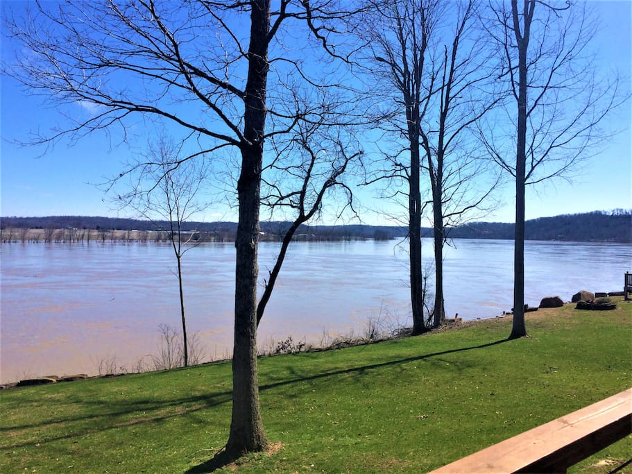 Deck view of river. Spring is on the way!!