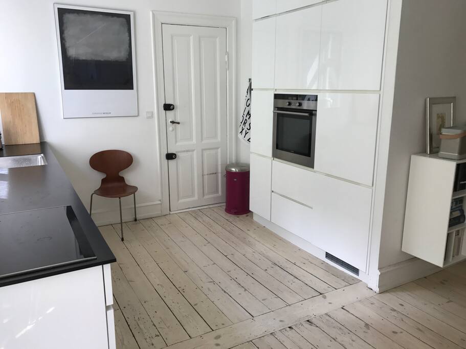 Kitchen and door to back yard