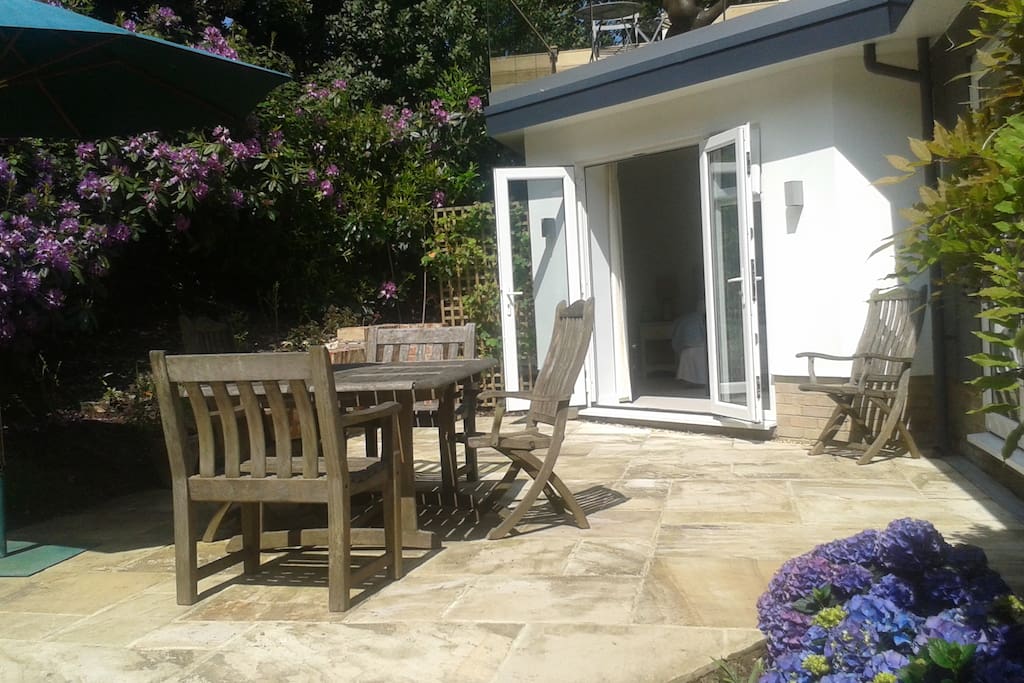 Rear patio area