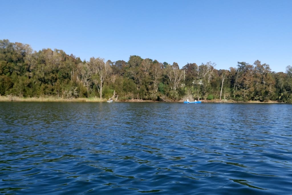 We are a 5 min walk from Lake Mummuga, a coastal lagoon. A great place to explore with a kayak or canoe.