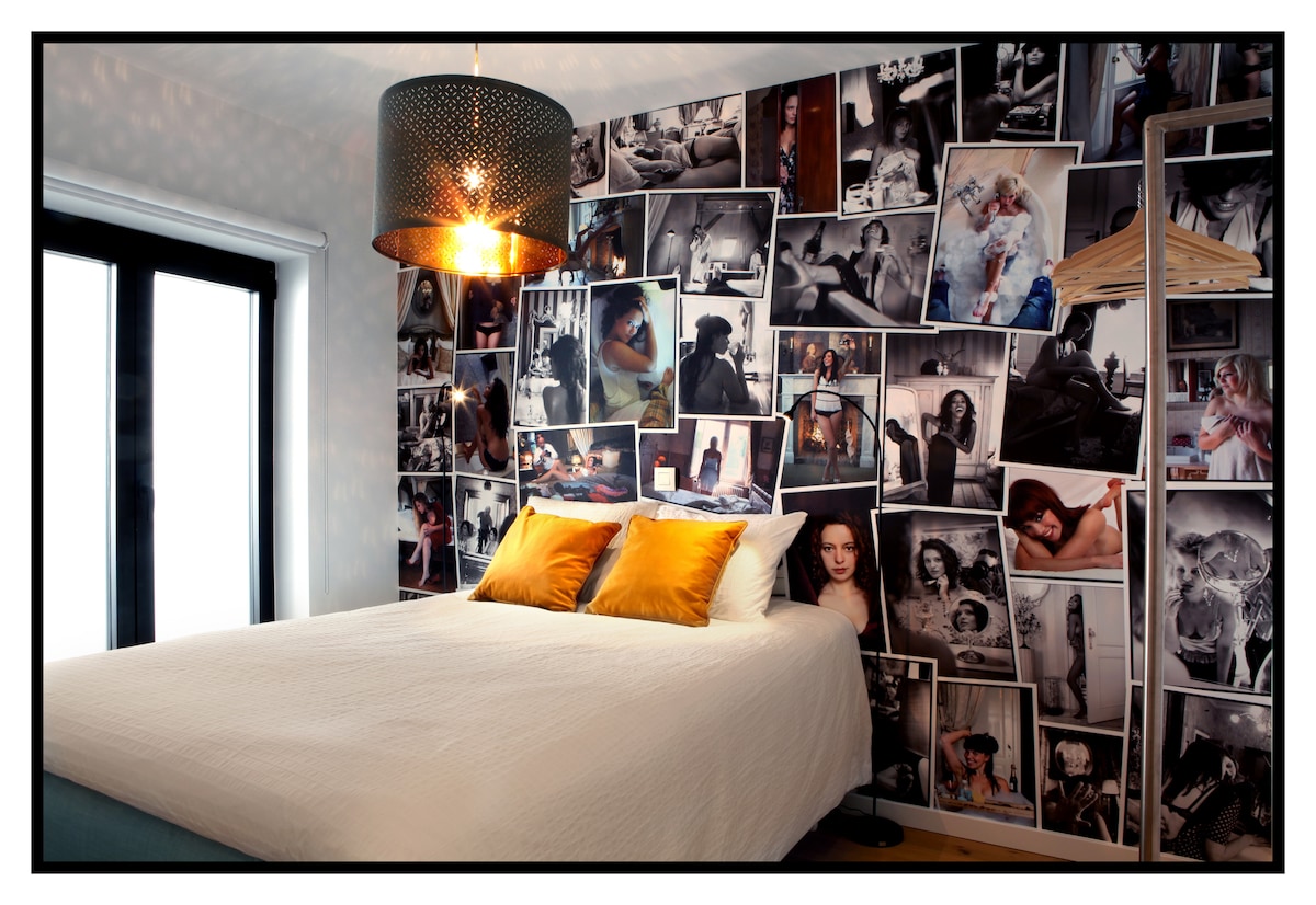 Spavaća soba s foto-zidom