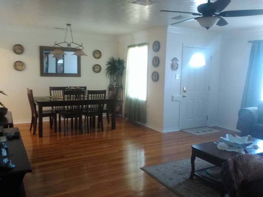 Dining area off of living room