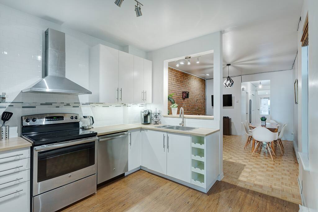 Fully stocked kitchen