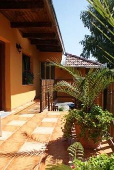 Terasz az apartman szinten
