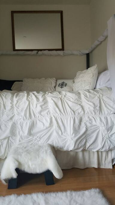 The bed is extremely soft with memory foam and pillow top. It is all yours.