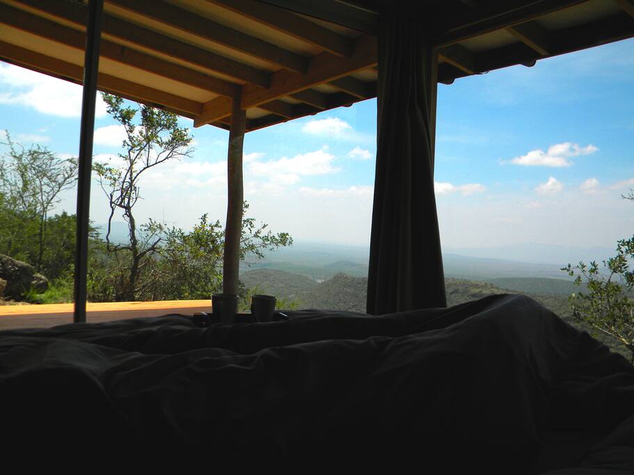Enjoy breakfast in bed while overlooking the Great Rift Valley