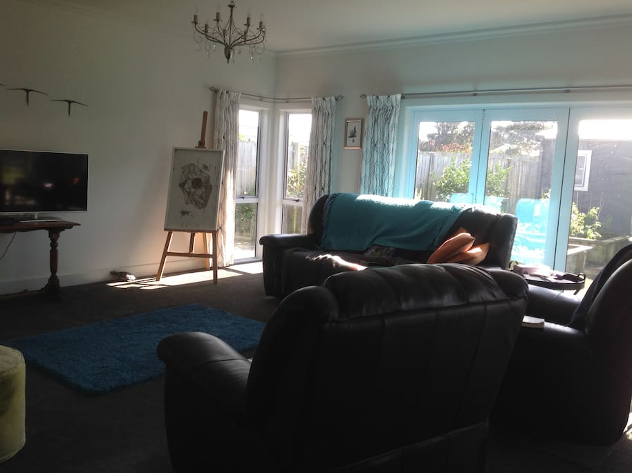 Our lounge has TV and Sky and you are welcome to use.