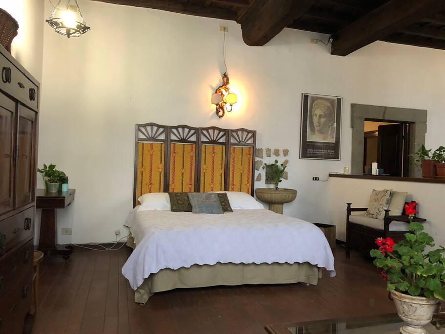 Spacious Front Bedroom with living room area.