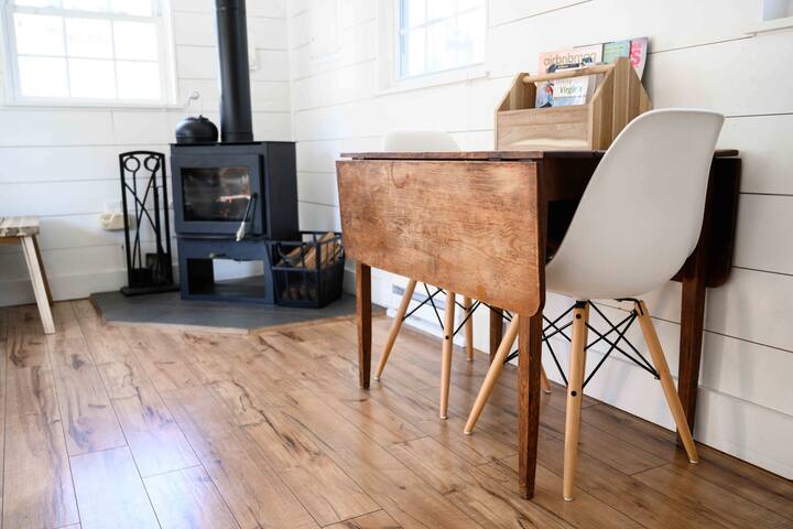 Modern cabin nestled in the Blue Ridge Mountains