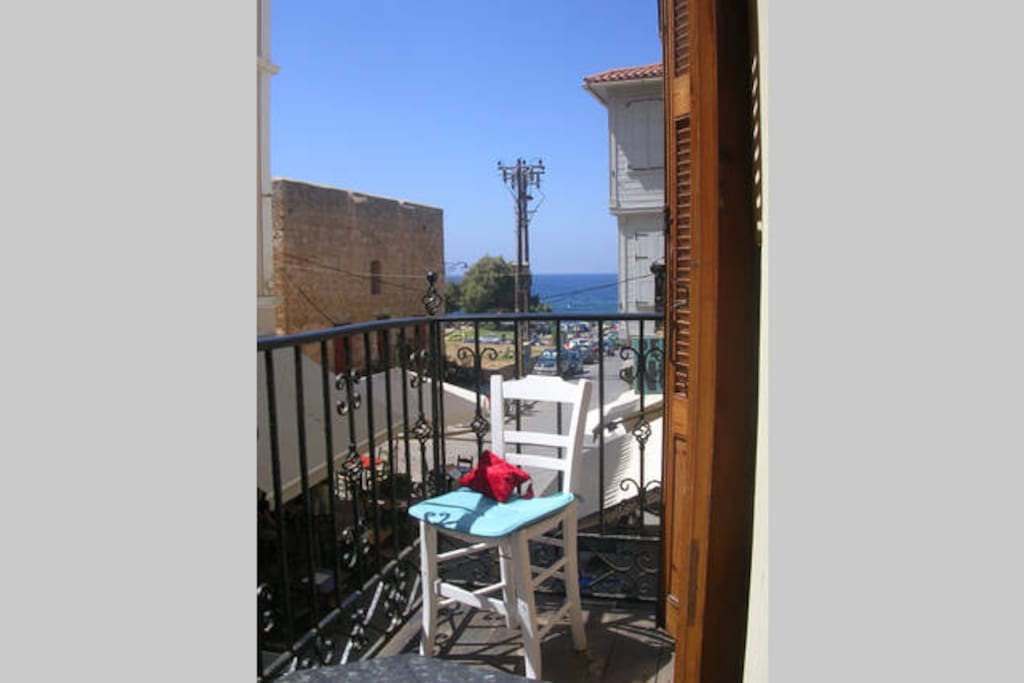 THE BALCONY FROM THE 3-BED STUDIO AT HERA STUDIOS