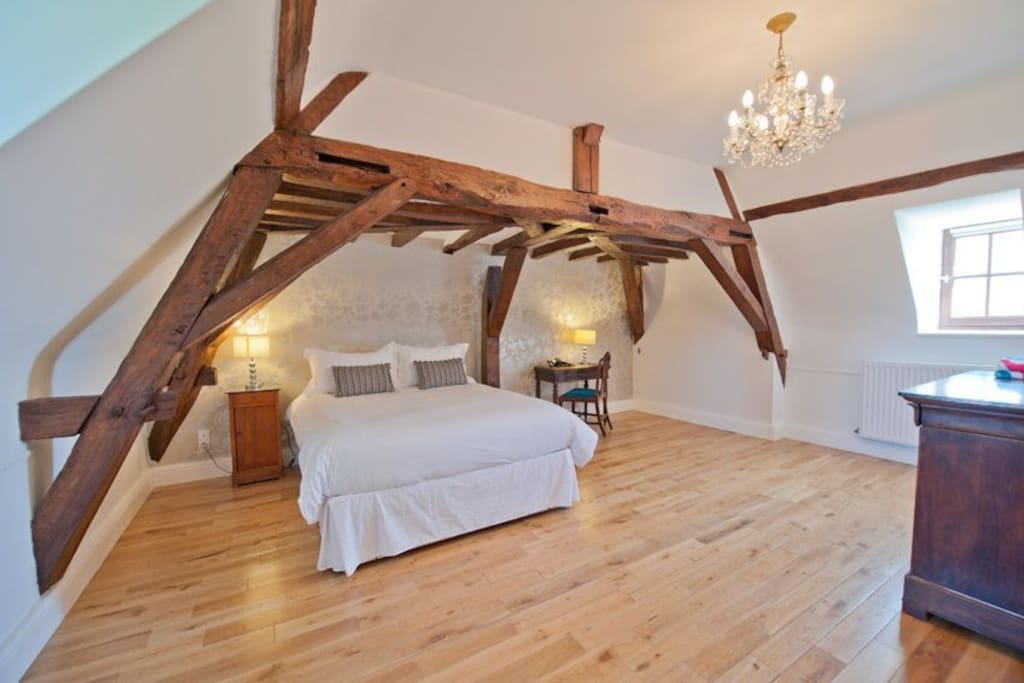 King size bedroom suite with private living room