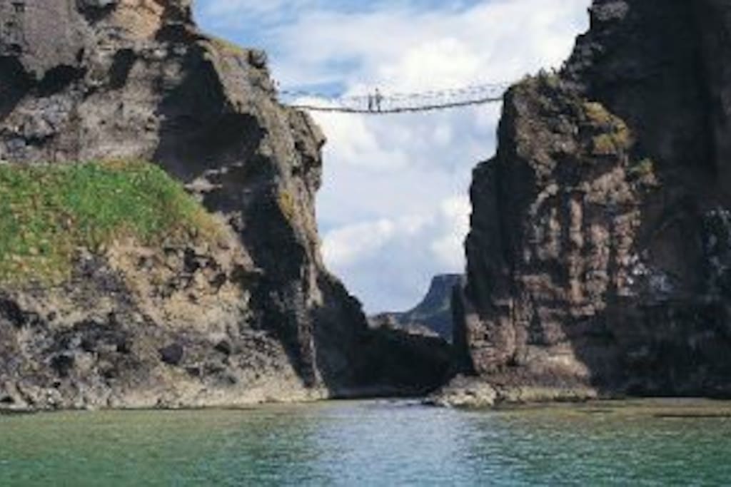 Are you brave enough to cross the carrick a rede rope bridge. Only 22 miles from Tullaghbrook.