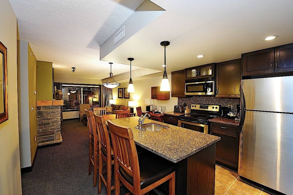 Enjoy preparing dinner in this modern condo