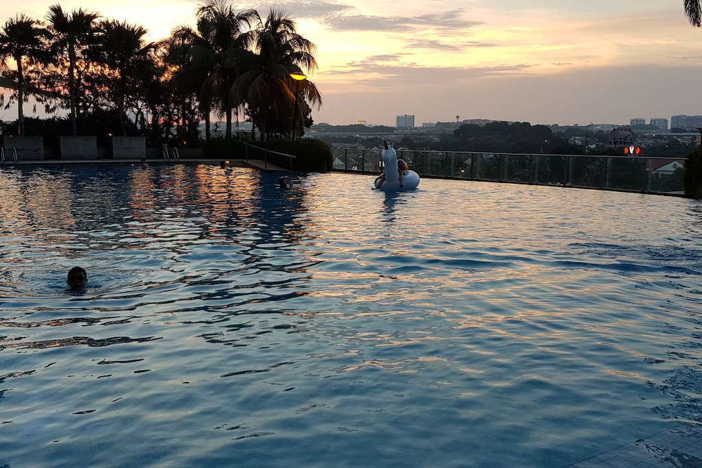 Infinity Swimming Pool -Sunset