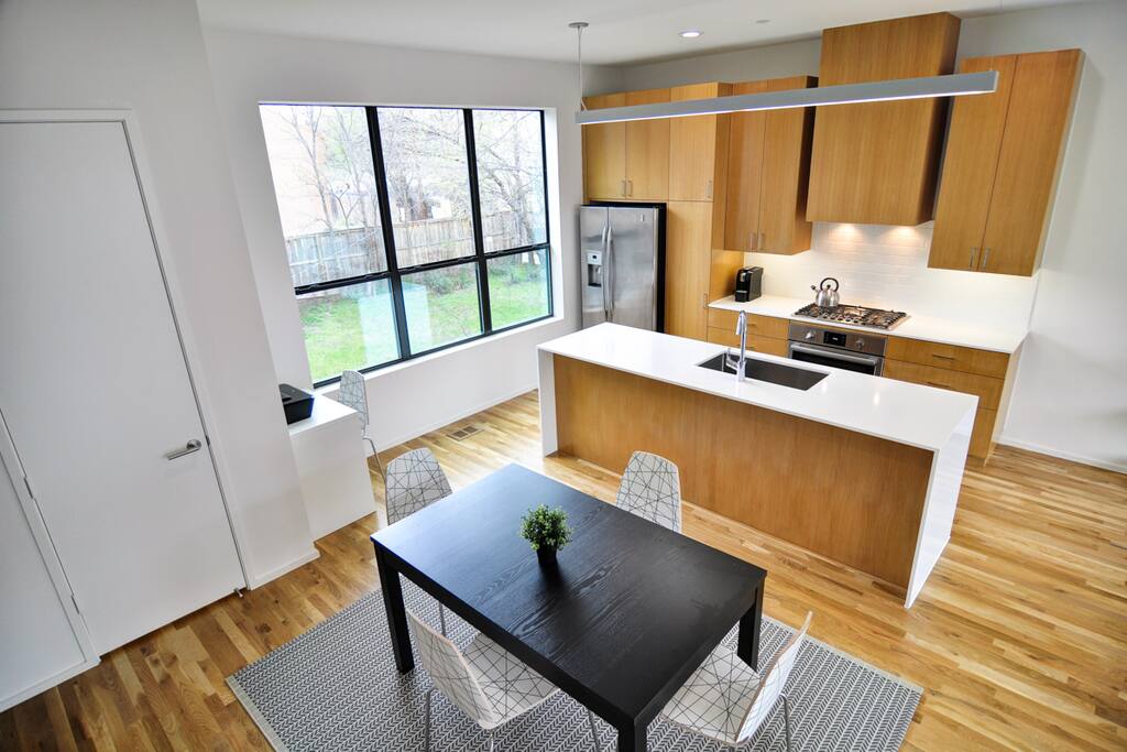 Modern kitchen and dining