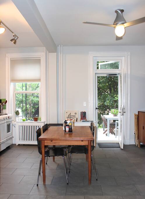 Dining area leading out to the patio.