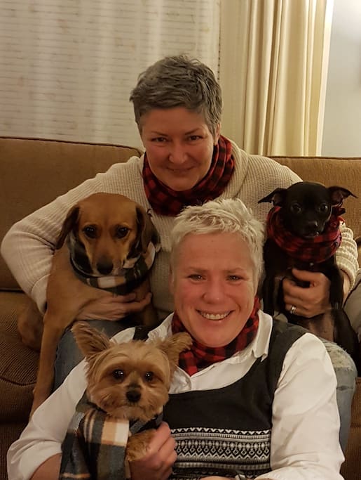This is us with our furry gang!