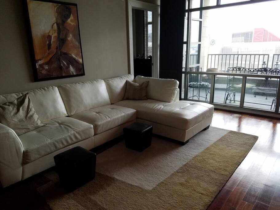 livingroom and private balcony
