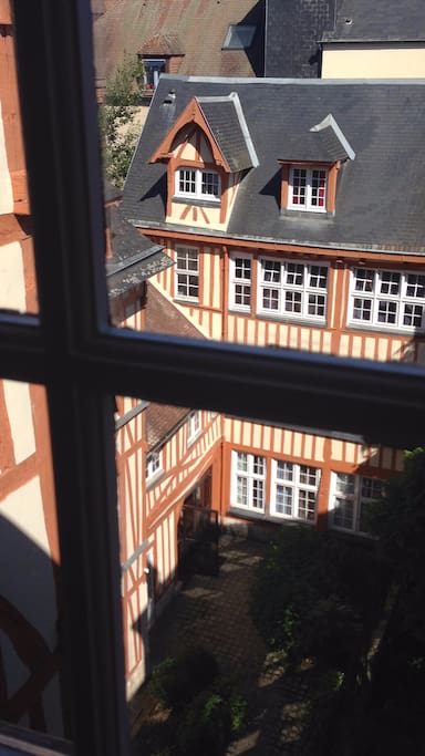 la vue depuis la cuisine