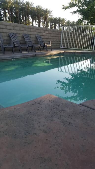 Sparkling pool.