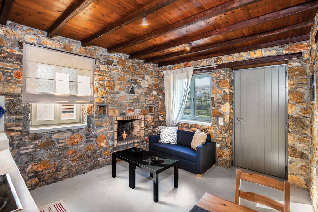 Kitchen and seating area
