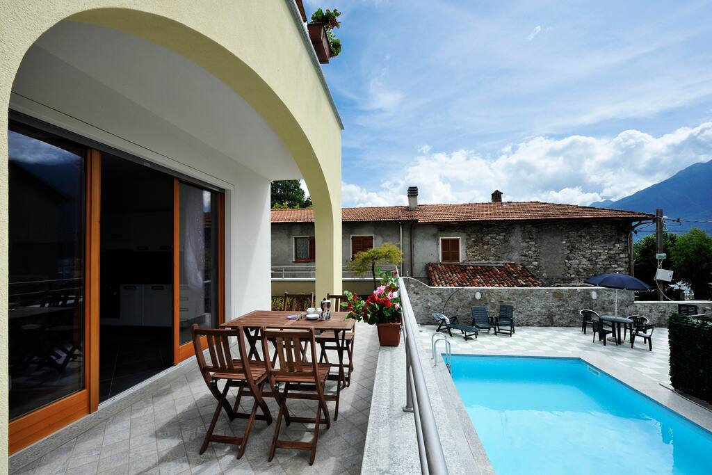 View on the pool