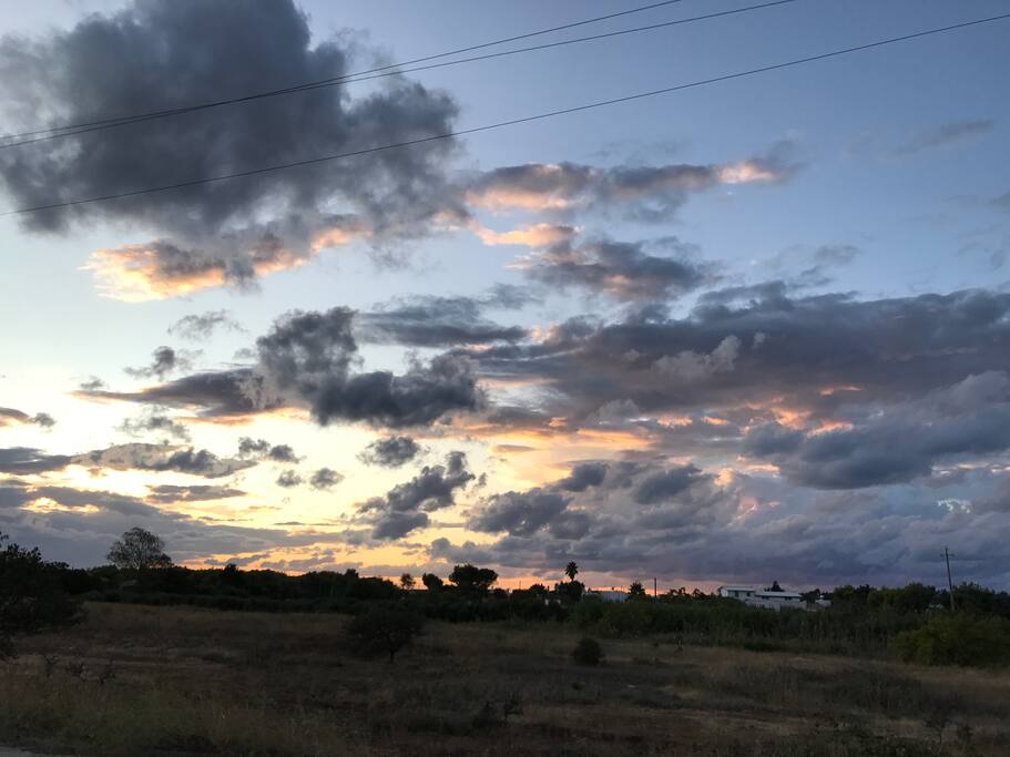 Tramonto d'autunno a Pantanagianni