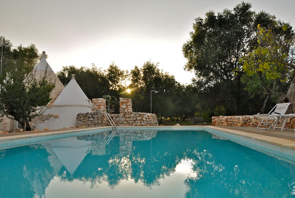 Pool and external shower