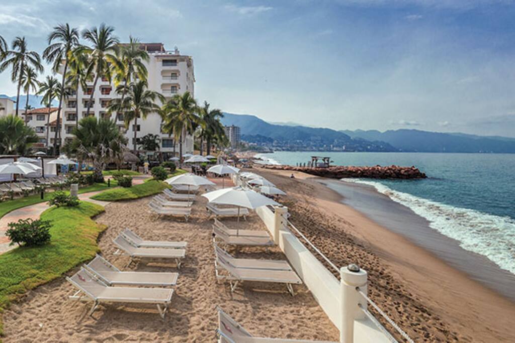 Right on the beach!