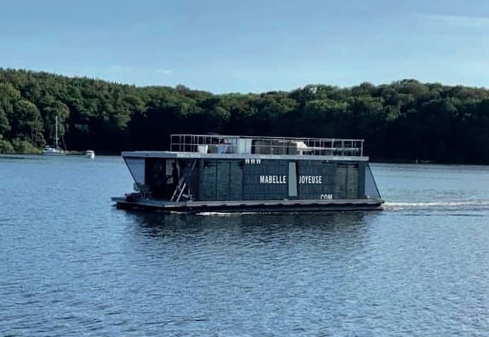 160qm2 Luxus Hausboot Mabelle Joyeuse+Sauna+Kamin