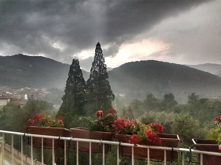 vistas desde el balcón