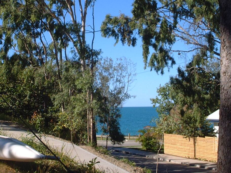 View from the driveway and balcony of Unit 3