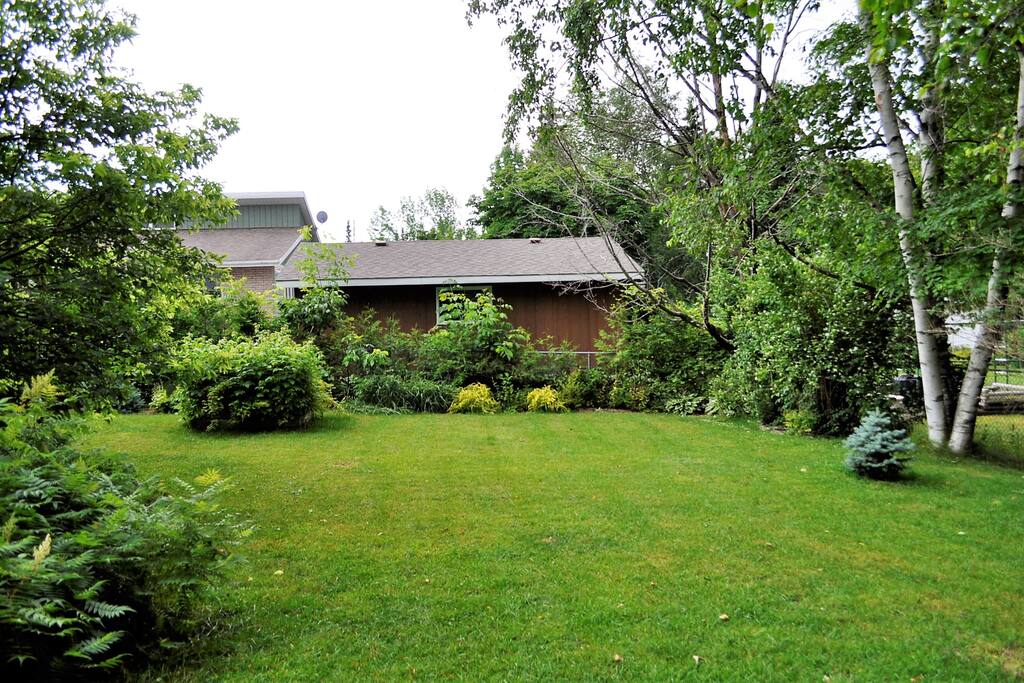 The backyard, right outside your door.