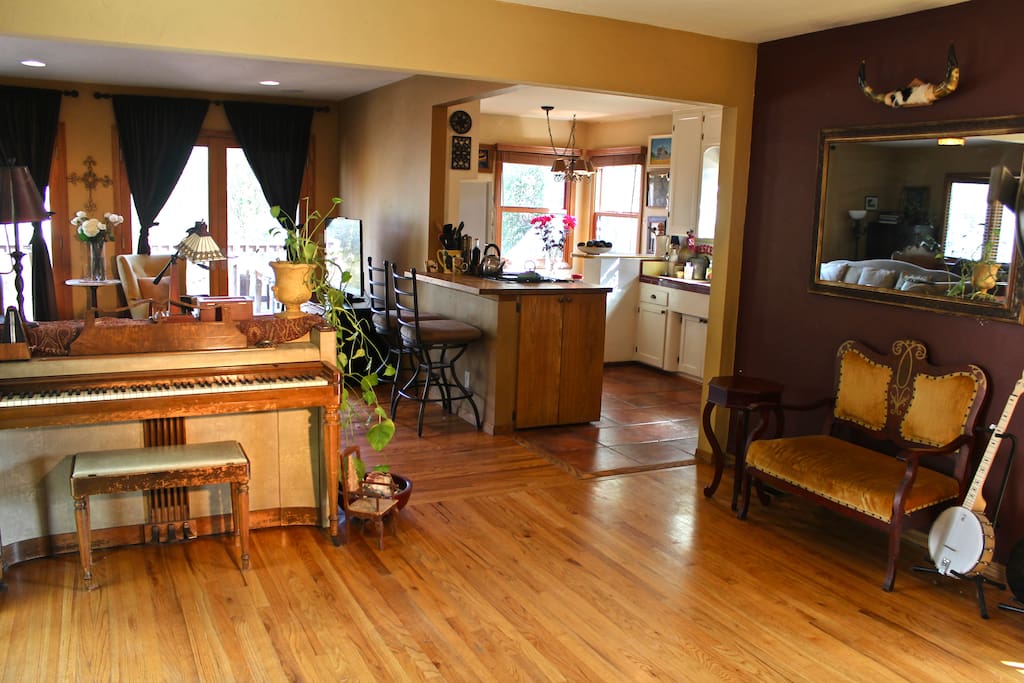 Artist retreat that inspires creativity or just relaxation with views from every room of the beautiful outdoors. Very Peaceful.