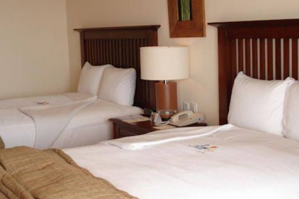 Downstairs double beds