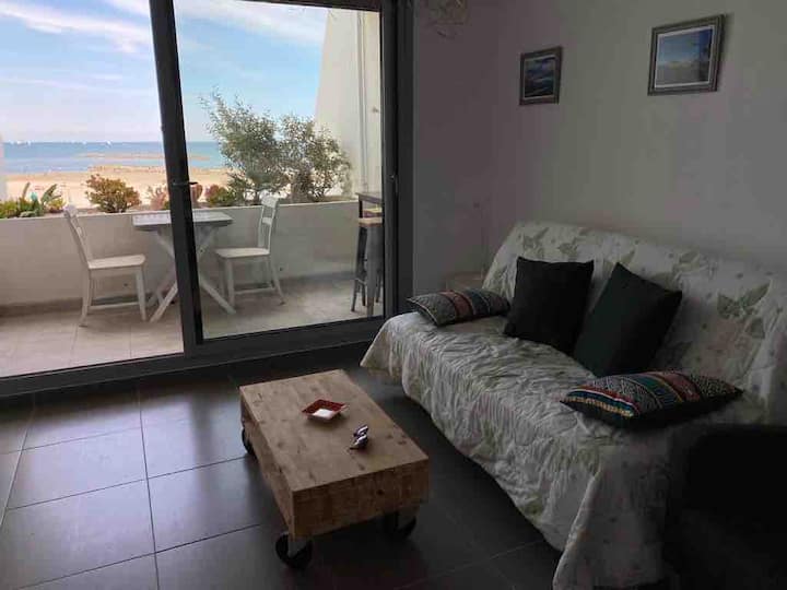 Superbe Appart Palavas 1ere Ligne Bord De Plage. - Palavas-les-Flots
