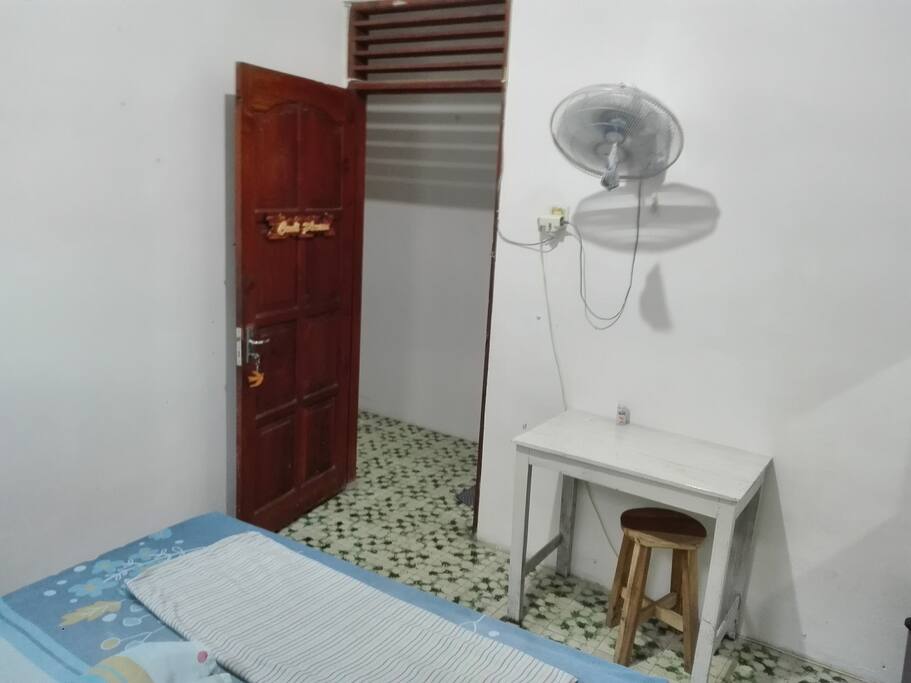 Room seen from the bed