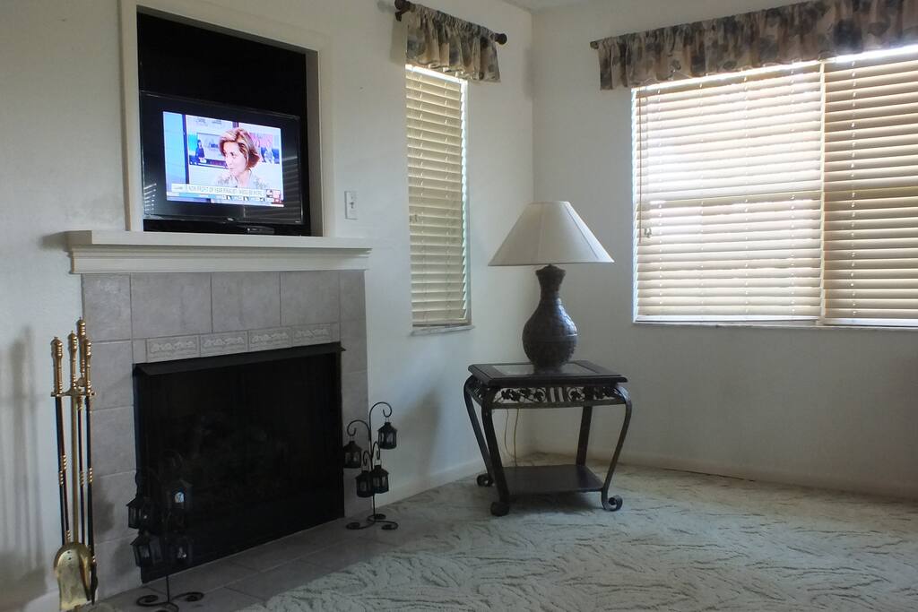 Fireplace in Living area