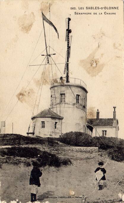 Carte postale ancienne
du Sémaphore de La Chaume