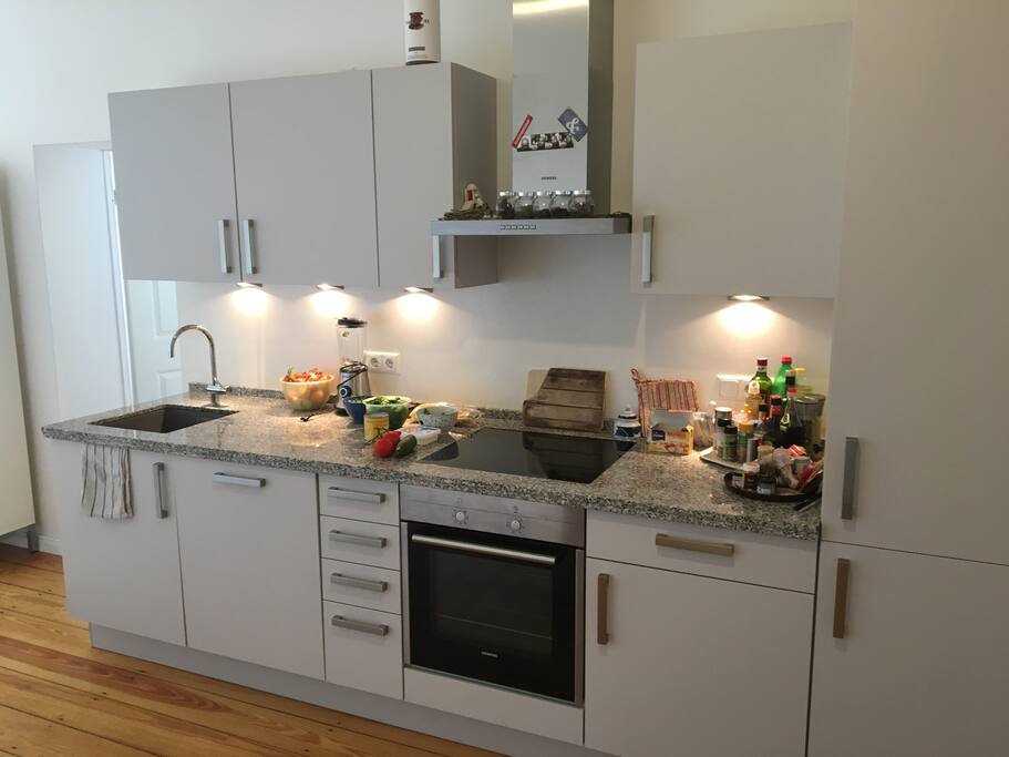 Super nice and modern! Everything you need is in the kitchen. We love getting to know your favorite recipe!