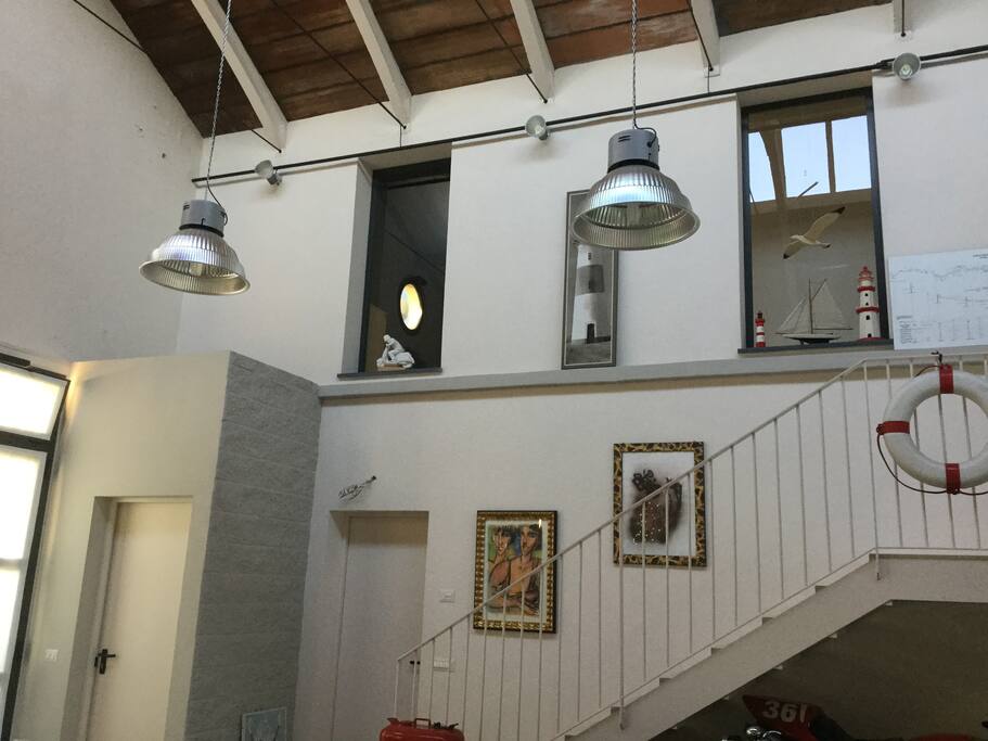 Accesso alla zona notte e al soppalco