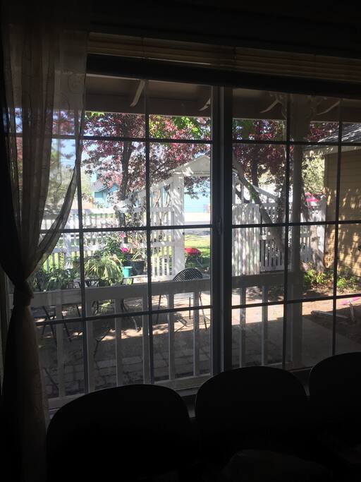 A look out the front window